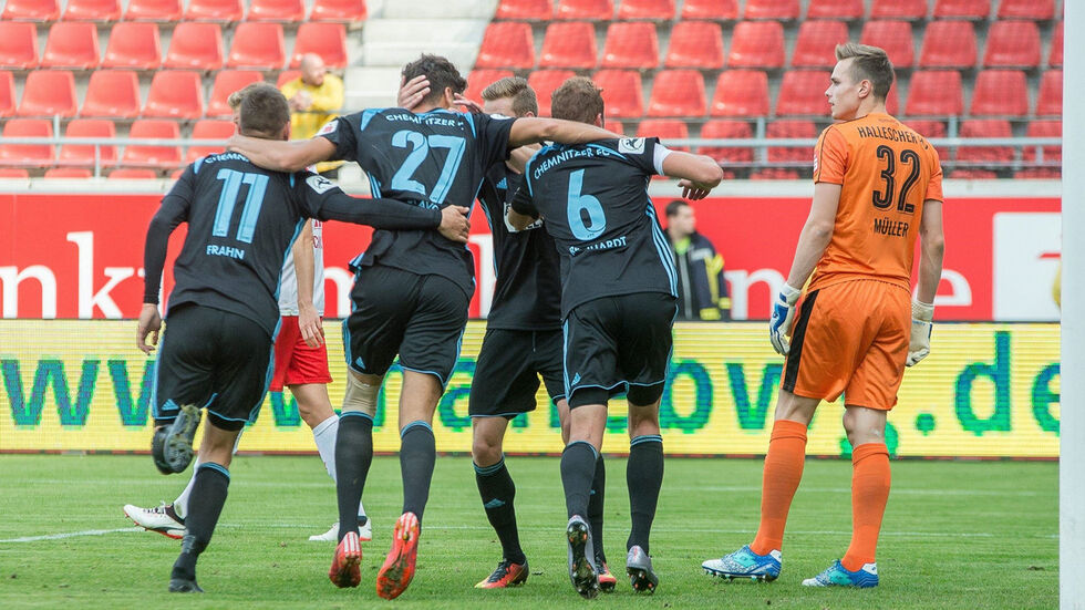 Der CFC gewinnt mit 3:0 in Halle (Foto: imago/VIADATA)