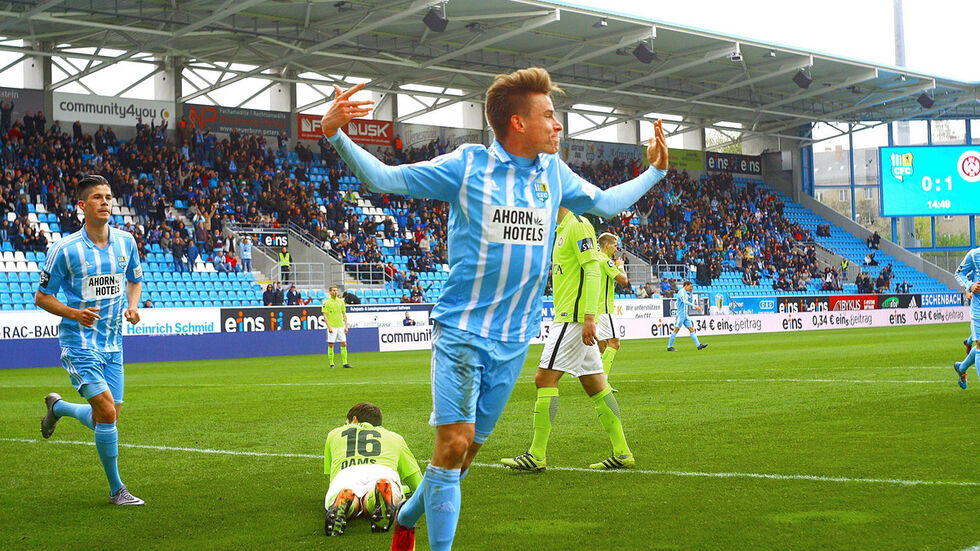 Florian Hansch traf doppelt für den CFC. (Foto: imago/Kruczynski)