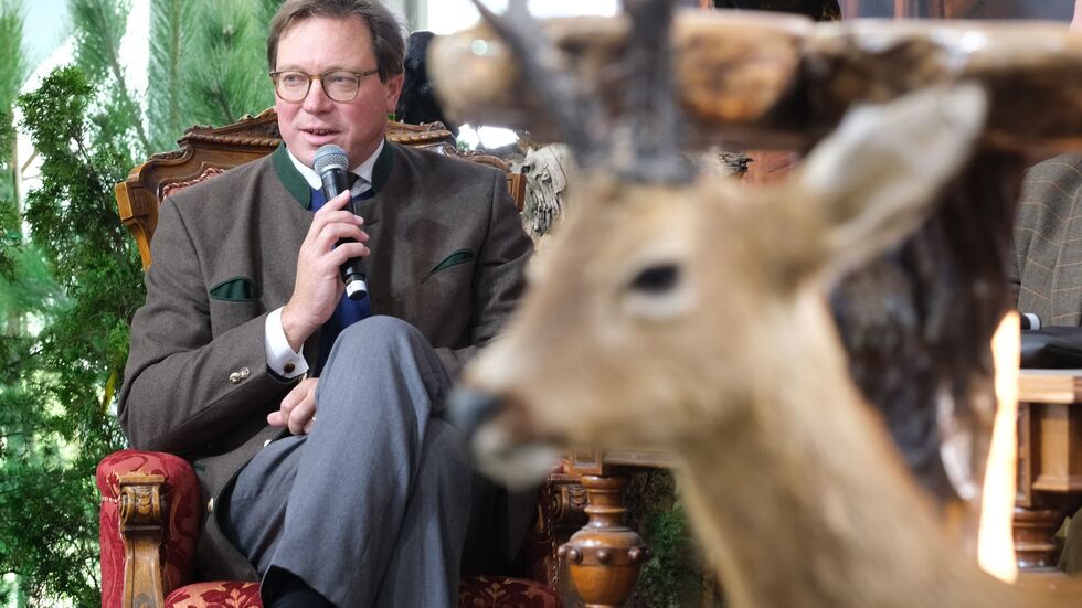 Auch Sachsens Landwirtschaftsminister kam zu der Messe. (Archivbild)