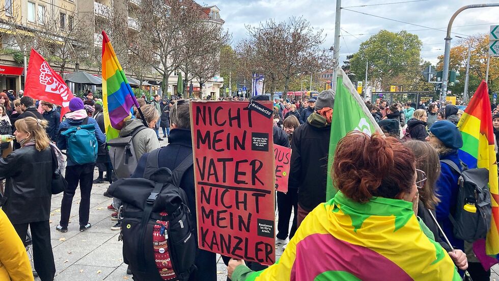 Die Äußerungen von Kanzler Merz sorgen zum Stadtbild» für Demonstrationen - auch in Dresden. 