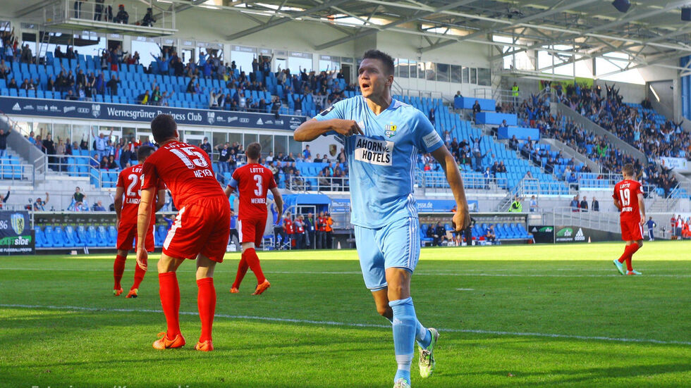 Daniel Frahn erzielte die drei Chemnitzer Treffer (Foto: imago/Kruczynski) Daniel Frahn erzielte die drei Chemnitzer Treffer (Foto: imago/Kruczynski)