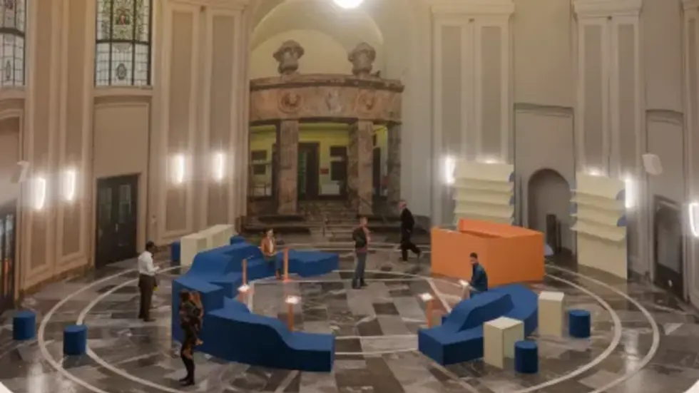 Zur Auswahl steht auch der Entwurf vom Büro "SchnelleBunteBilder" aus Berlin. Zur Auswahl steht auch der Entwurf vom Büro "SchnelleBunteBilder" aus Berlin.