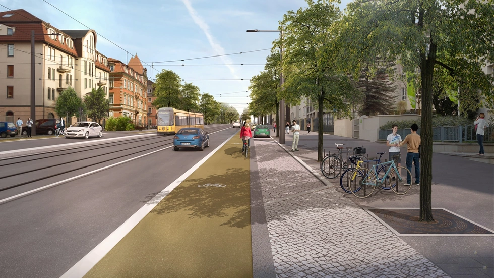 So soll die Königsbrücker mal aussehen. (Visualisierung) So soll die Königsbrücker mal aussehen. (Visualisierung)