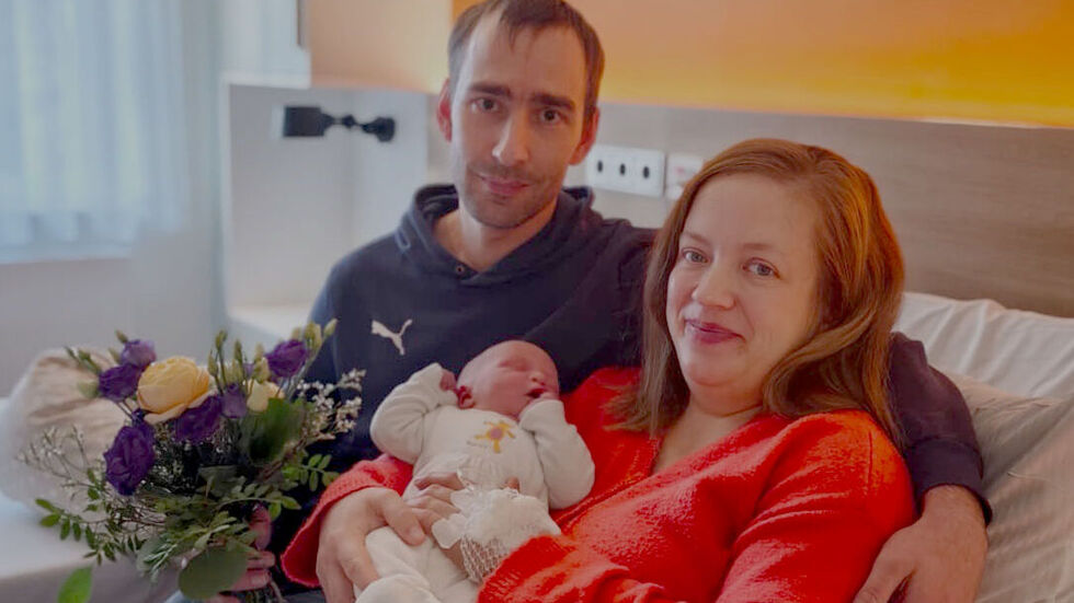 Um 10:30 Uhr erblickte der kleine Finn das Licht der Welt 