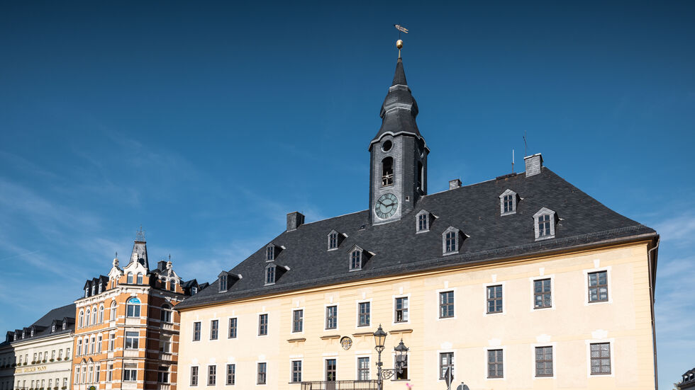 Das Rathaus Annaberg-Buchholz.