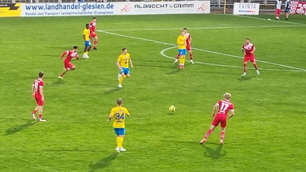 Ein Bild aus dem Lok-Heimspiel gegen Greifswald.