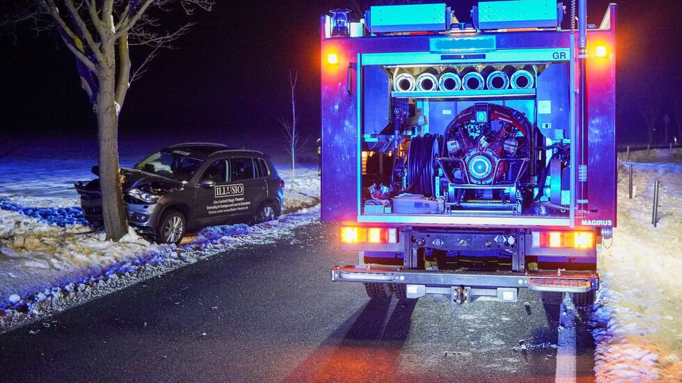 Die Ortsumfahrung war während des Einsatzes gesperrt