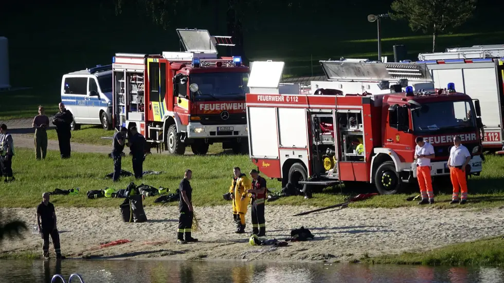 Polizei, Feuerwehr und DLRG waren im Einsatz