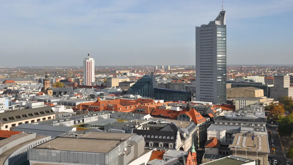 Blick über Leipzig (Symbolbild). Blick über Leipzig (Symbolbild).