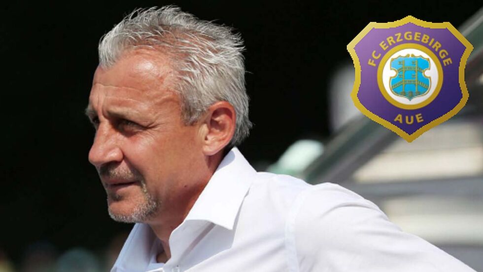 Pavel Dotchev bleibt Trainer in Aue, so Sportchef Matthias Heidrich.