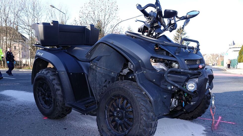 Mit diesem Quad ist der 55-Jährige verunglückt.