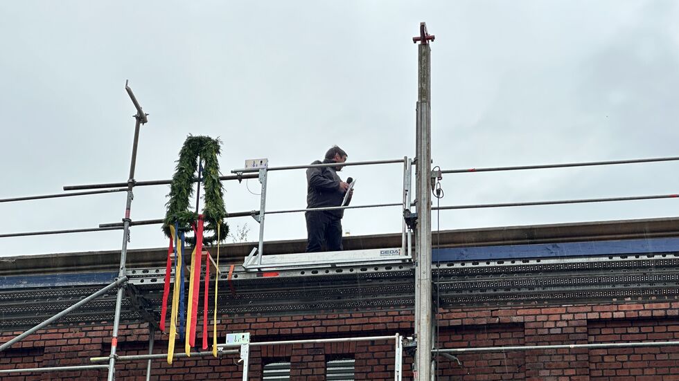 Am Mittwoch wurde Richtfest gefeiert.