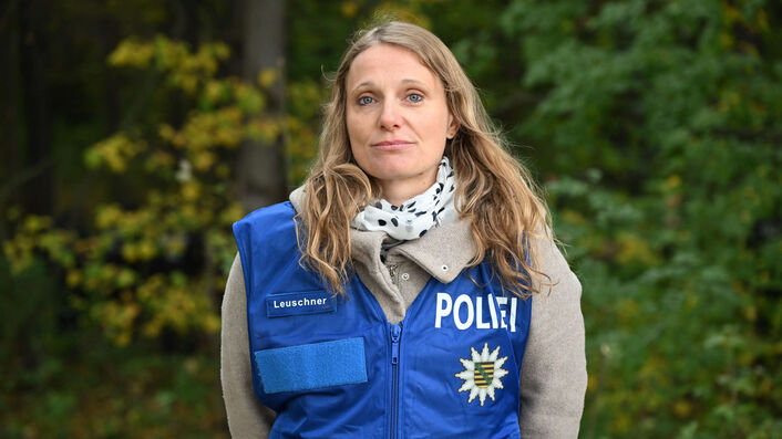 Polizeisprecherin Anja Leuschner.