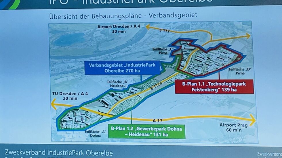 So soll der Industriepark Oberelbe einmal aussehen