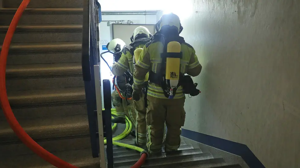 Die Feuerwehr konnte die Flammen löschen Die Feuerwehr konnte die Flammen löschen