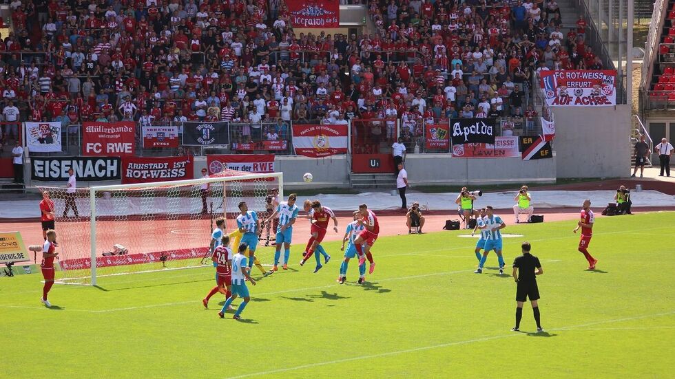 Der CFC gewinnt das Auswärtsspiel in Erfurt mit 3:0.