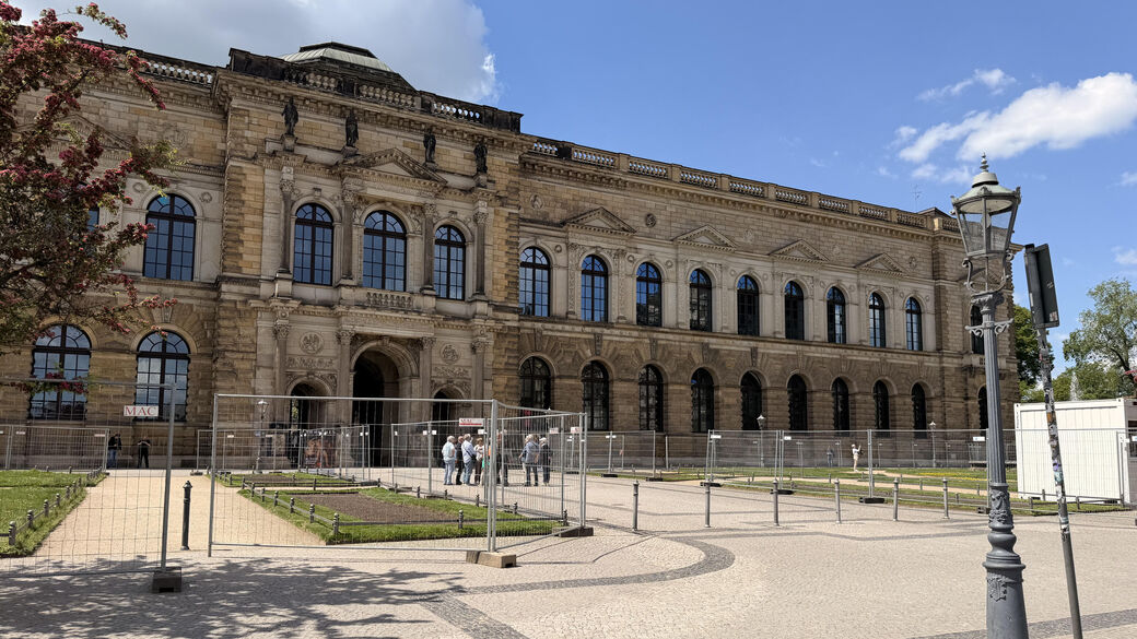 So sieht es am Montag vor den Konzerten im Zwinger aus.