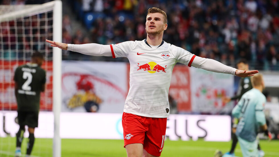 Timo Werner war beim 8:0 gegen Mainz mit drei Toren und drei Vorlagen der überragende Mann auf dem Platz. Timo Werner war beim 8:0 gegen Mainz mit drei Toren und drei Vorlagen der überragende Mann auf dem Platz.