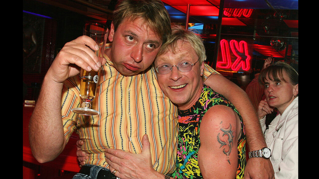 Böttcher (l.) stattete dem Lokal auch gerne mal einen besuch ab.