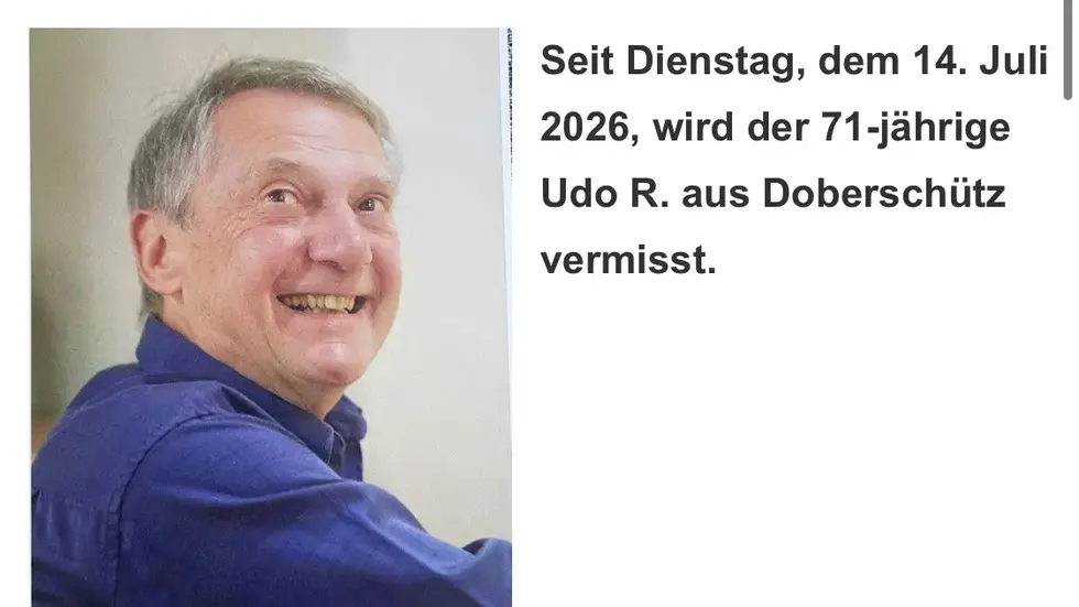 Mit diesem Foto sucht die Polizei nach dem Vermissten. Mit diesem Foto sucht die Polizei nach dem Vermissten.