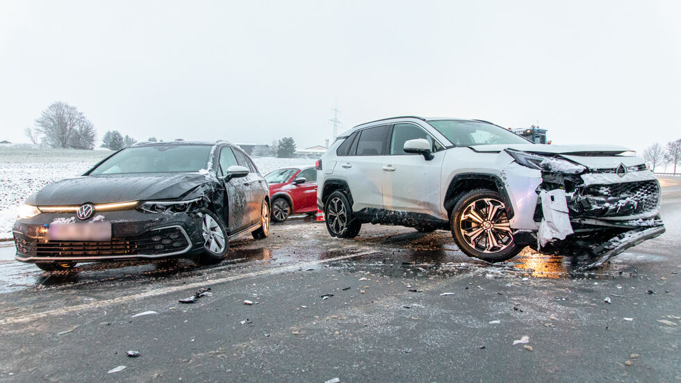 An der Unfallstelle auf der S 258.