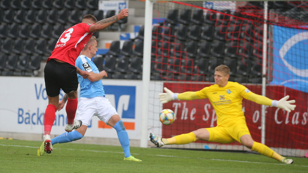 Der CFC muss sich beim Debüt von Trainer Patrick Glöckner in Großaspach mit 0:2 geschlagen geben.