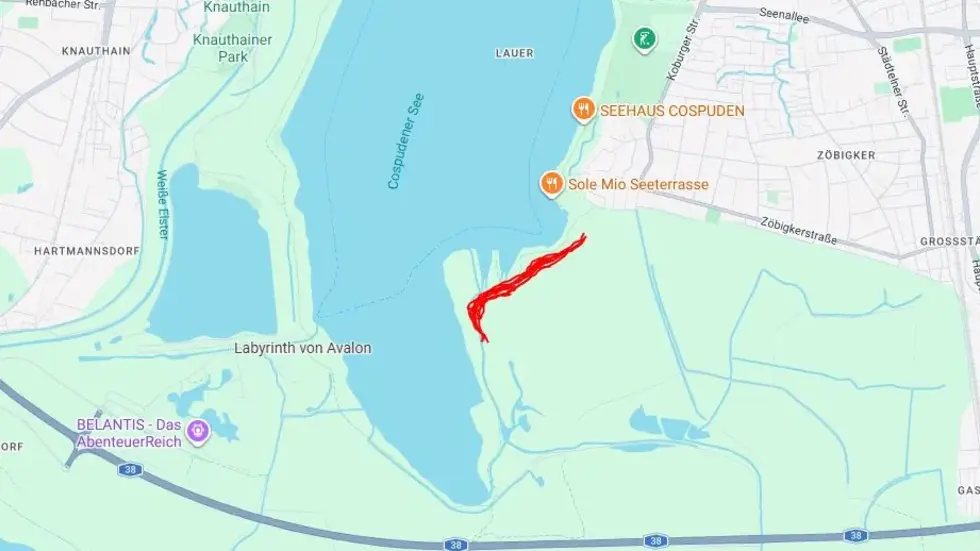 Auf Höhe des Roten Striches fand der Zugriff laut eines Augenzeugens statt.