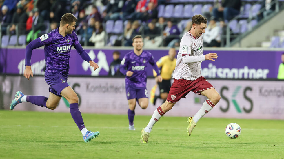 Die Veilchen stecken weiter im Tabellenkeller der Dritten Liga fest.