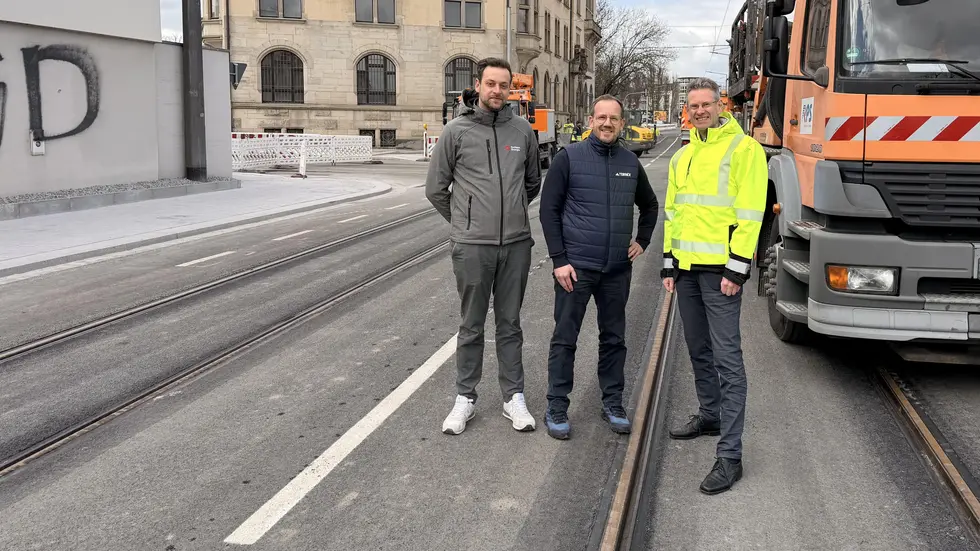 SachsenEnergie, Stadt und DVB haben bei dem Projekt an einem Strang gezogen