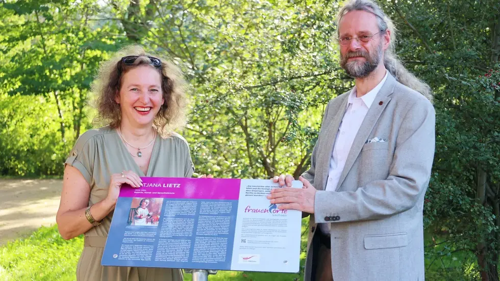 Lietz' letzte Malschüler: Susan Bernhardt und Christian Siegel Lietz' letzte Malschüler: Susan Bernhardt und Christian Siegel