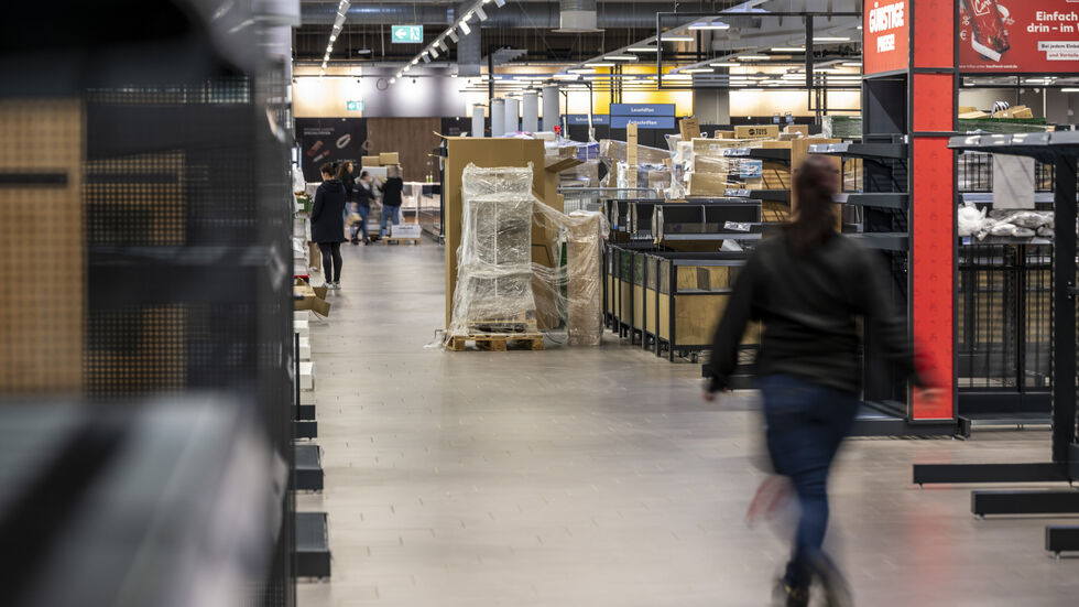 Bis zuletzt wurde im neuen Kaufland gewerkelt. 