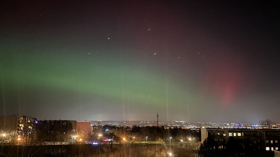 Polarlichter über Dresden