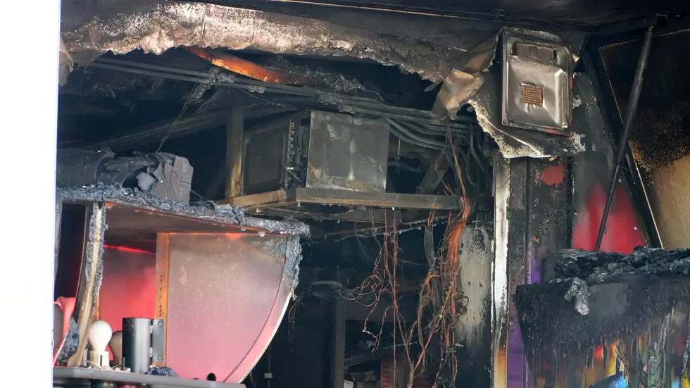 Hier hat das Feuer gewütet.