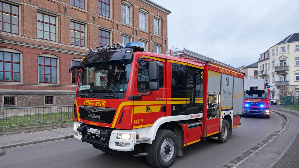 Die Feuerwehr vor Ort.