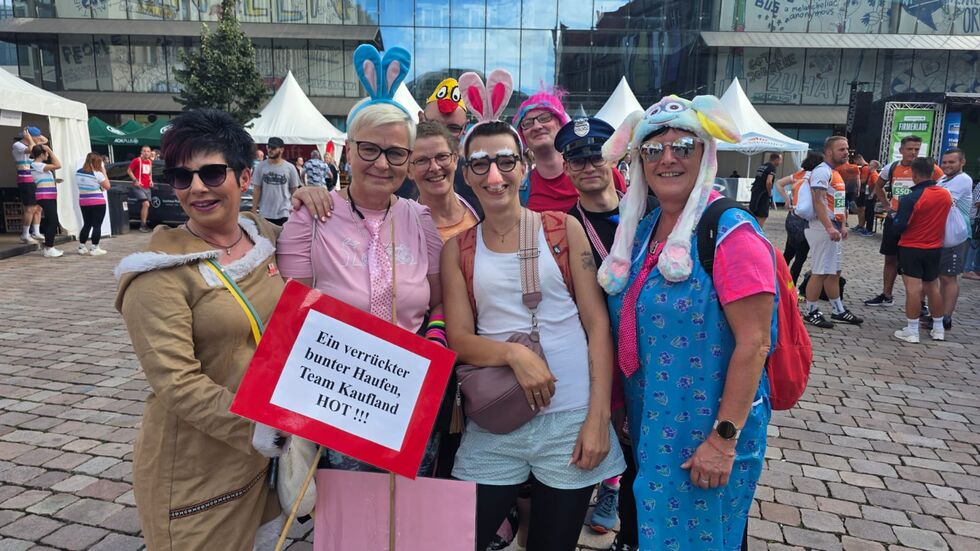 Bunt, lustig, sportlich. Die Teilnehmer des 20. Firmenlaufes sorgten für gute Stimmung.