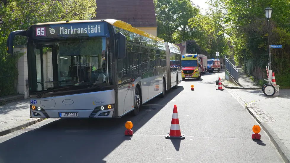 Die Unfallstelle aus der gegenüberliegenden Perspektive.