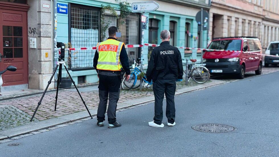 Der Tatort wurde abgesperrt 