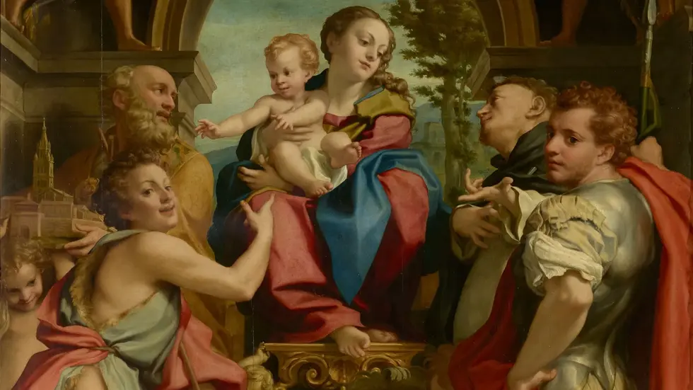 Correggio, Madonna des heiligen Georg, um 1525-30 Correggio, Madonna des heiligen Georg, um 1525-30