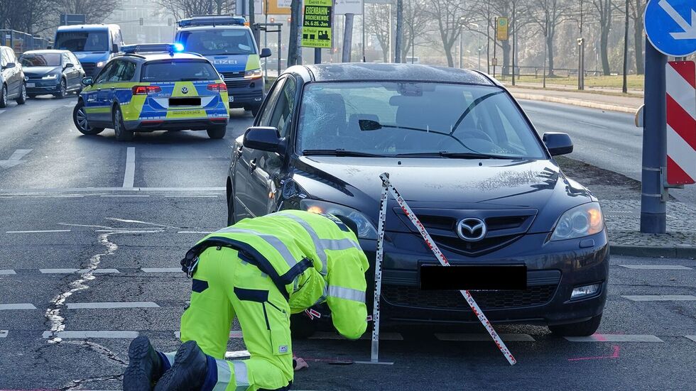 Wegen des Unfalls war die Ammonstraße kurzzeitig gesperrt