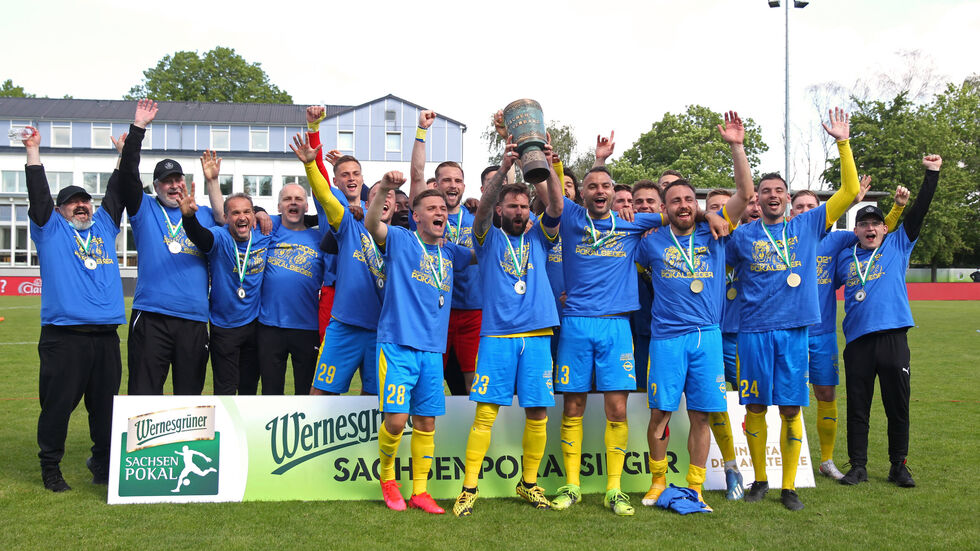 Lok Leipzig hat sich zum ersten Mal den Sachsenpokal gesichert Lok Leipzig hat sich zum ersten Mal den Sachsenpokal gesichert