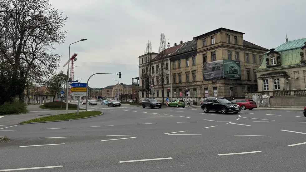 Einmündung Reichenbacher Straße in die Humboldtstraße