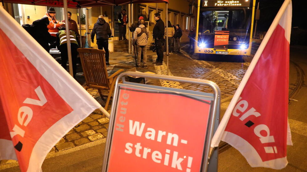 Anfang Februar gab es durch den Streik im Nahverkehr regelrecht Stillstand in Dresden. 