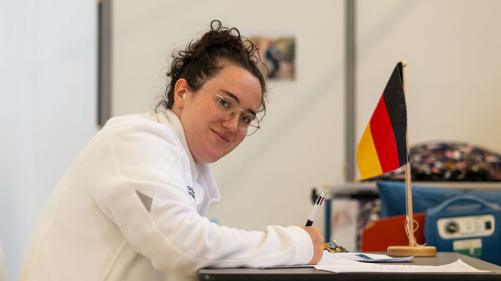 Die Pflegerin aus Chemnitz überzeugte die Juroren in der Disziplin Gesundheits- und Sozialbetreuung.