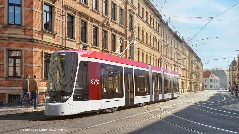 Visualisierung der neuen Straßenbahn auf der Bosestraße