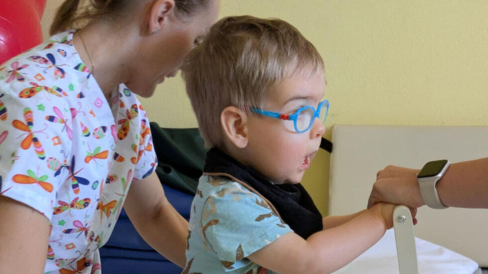 Ole bei der Therapie in der Slowakei