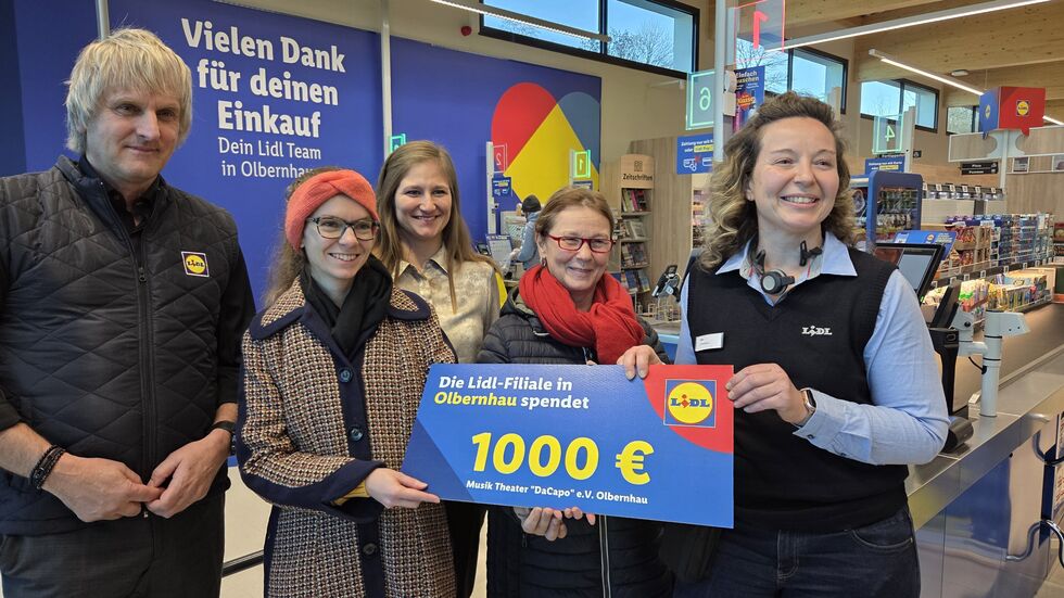 Der Musiktheater-Verein Da Capo freute sich über 1.000 Euro.