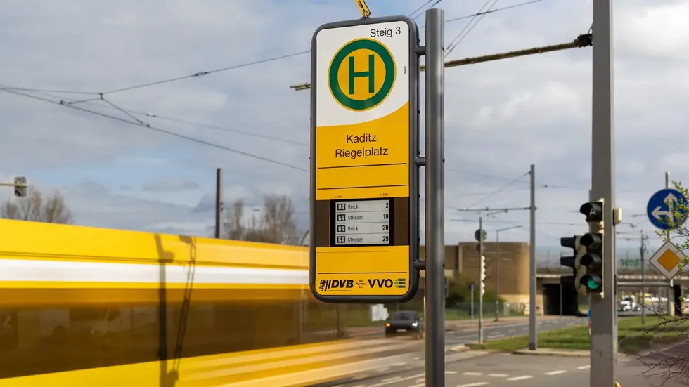 Die neue Anzeige am Riegelplatz