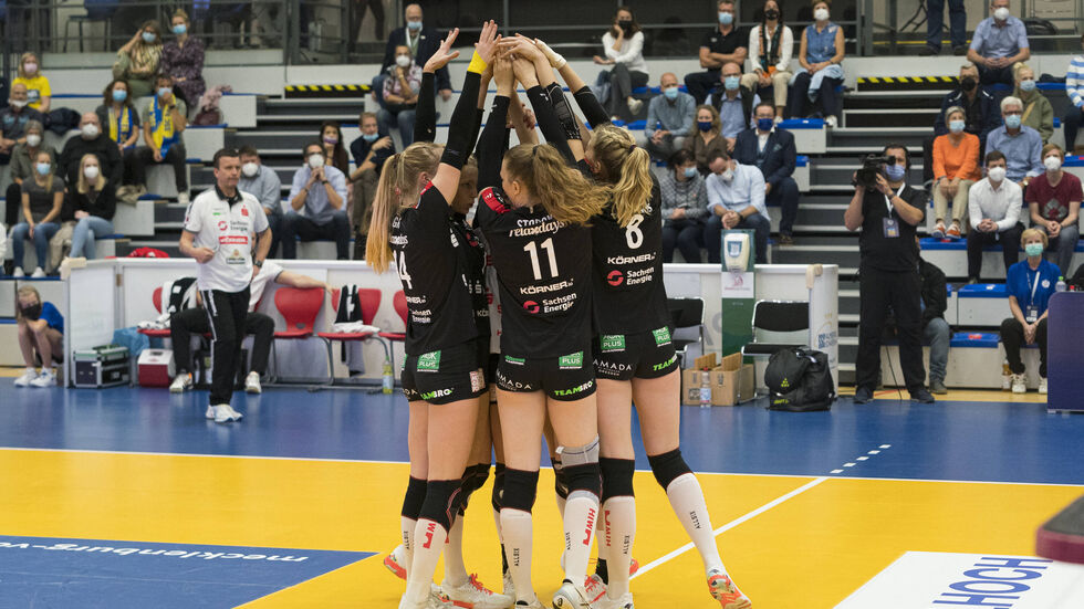 Die DSC-Volleyballerinnen stehen zum dritten Mal in Folge im Pokal-Halbfinale (Archivbild)