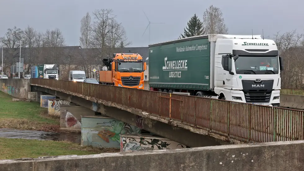 Alte Flutrinnenbrücke in Glauchau.