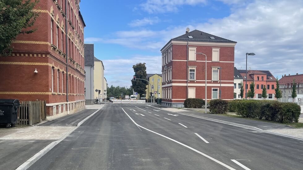 Ein Teil der Flurstraße wurde bereits saniert und im September freigegeben.